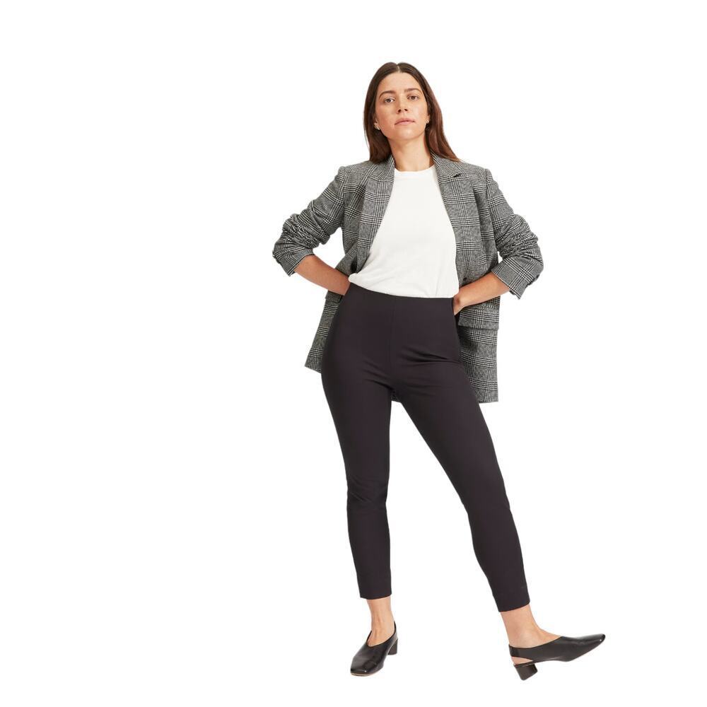 Everlane Black Side Zip Stretch Cotton Pants 2